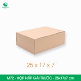  M72 - 25x17x7 cm - Thùng hộp carton trơn đóng hàng 