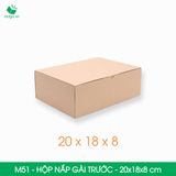  Hộp M51 - 20x18x8 cm - Thùng hộp carton trơn đóng hàng 