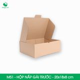  Hộp M51 - 20x18x8 cm - Thùng hộp carton trơn đóng hàng 