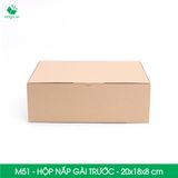  Hộp M51 - 20x18x8 cm - Thùng hộp carton trơn đóng hàng 