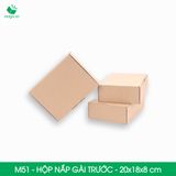  Hộp M51 - 20x18x8 cm - Thùng hộp carton trơn đóng hàng 