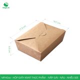  Hộp giấy kraft thực phẩm - Nắp gài - Nâu - Nhiều Size 