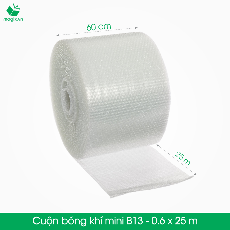 B13 - 60cmx25m - Cuộn bóng khí - Màng xốp hơi