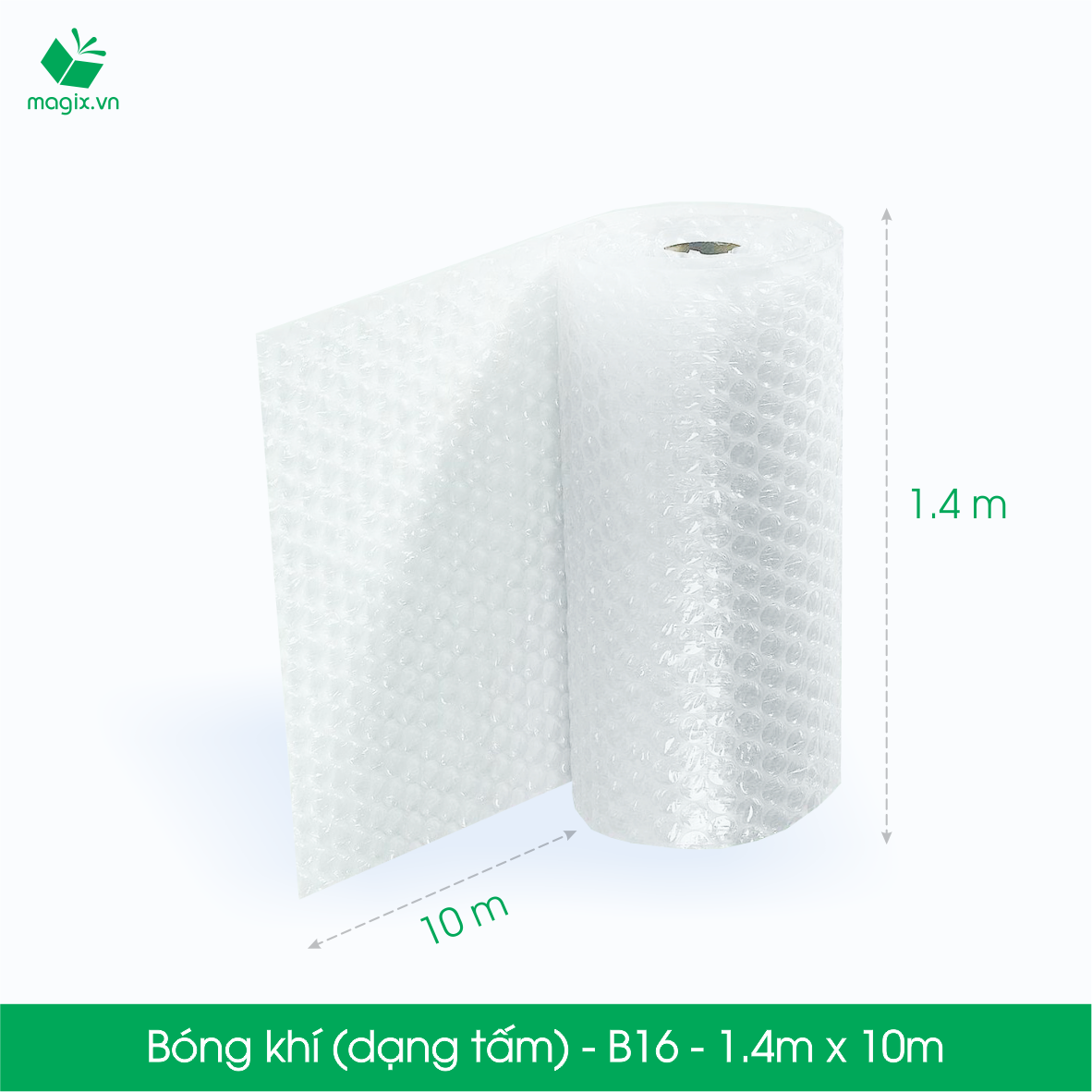 B16 - 140cmx10m - Cuộn bóng khí - Màng xốp hơi