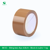  BK1D - 4.8cmx100yard - Băng keo Đục - Băng dính niêm phong đóng hàng 