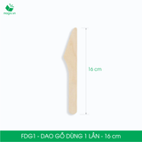  FDG1 - Dao gỗ dùng 1 lần - 16 cm 