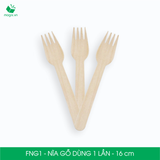  FNG1 - Nĩa gỗ dùng 1 lần - 16 cm 