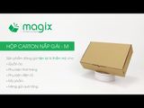 M14A - 16x14x6 cm - Thùng hộp carton nắp gài đóng hàng