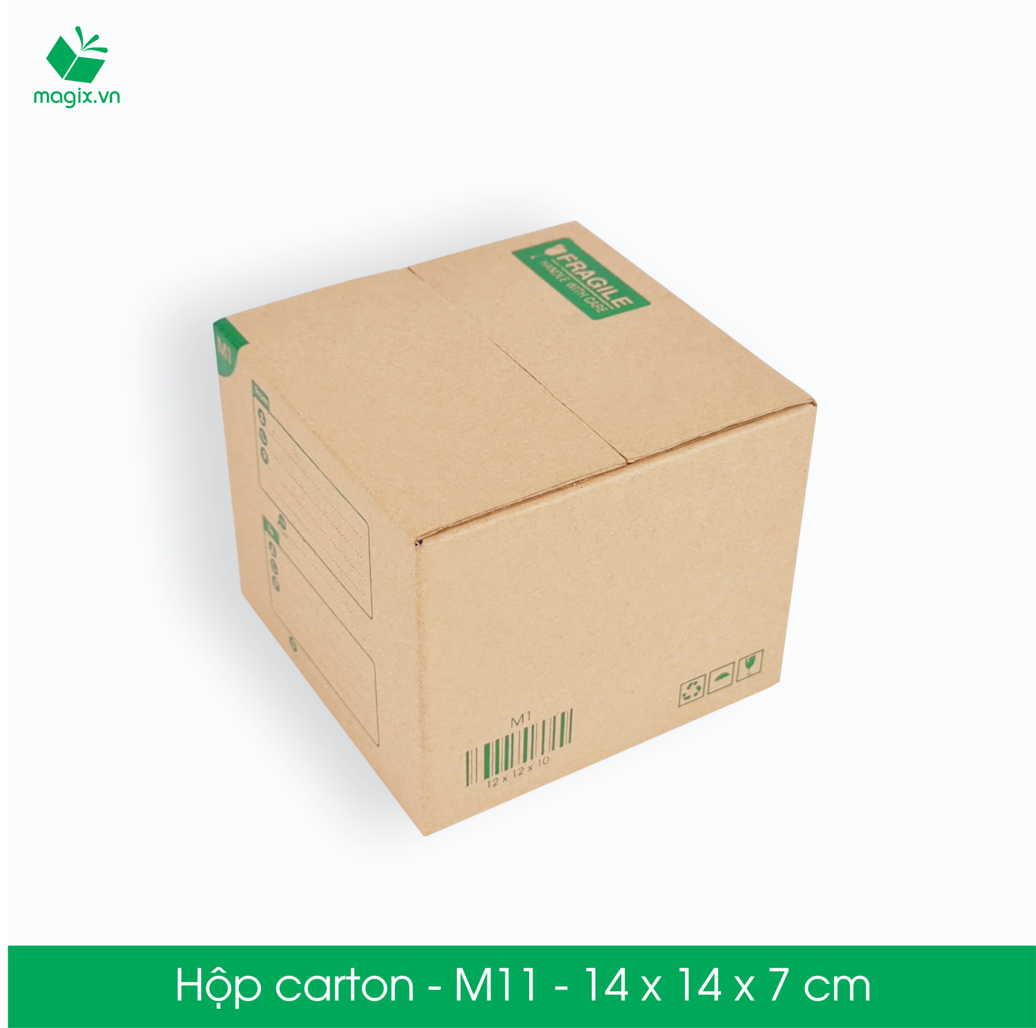 M11 - 14x14x7 cm - Thùng hộp carton
