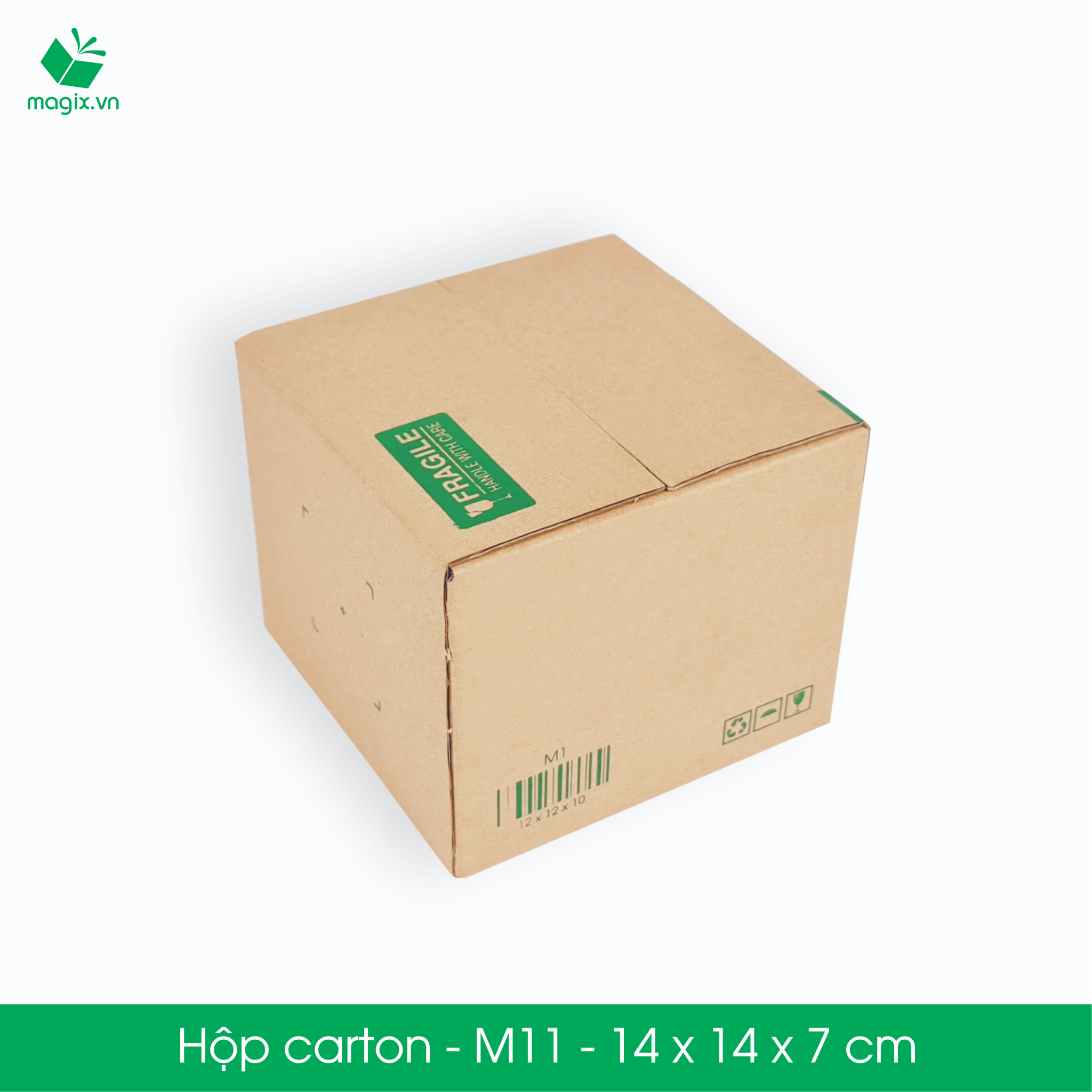 M11 - 14x14x7 cm - Thùng hộp carton