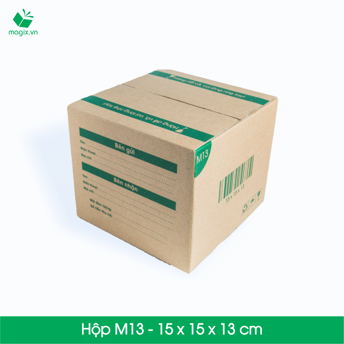 M13 - 15x15x13 cm - Thùng hộp carton