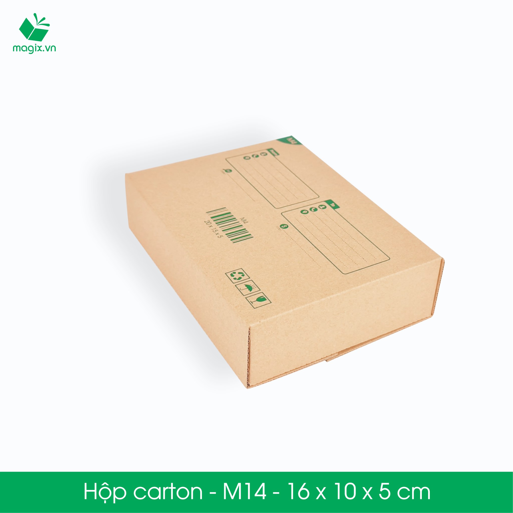 M14 - 16x10x5 cm - Thùng hộp carton