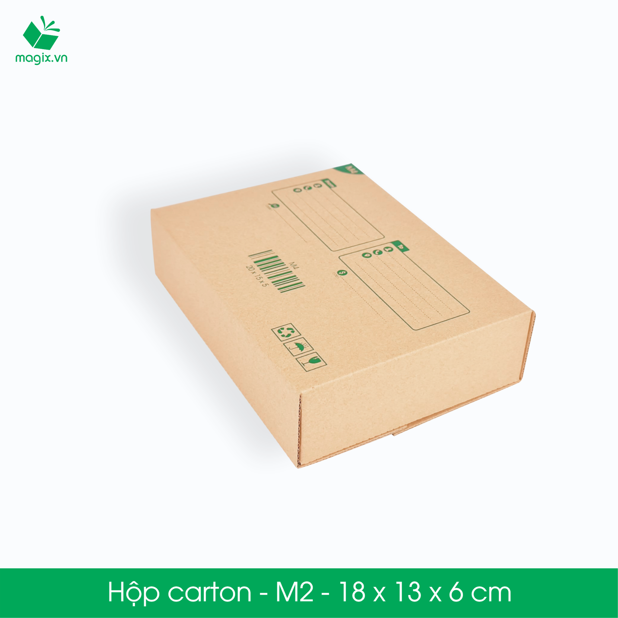 M2 - 18x13x6 cm - Thùng hộp carton