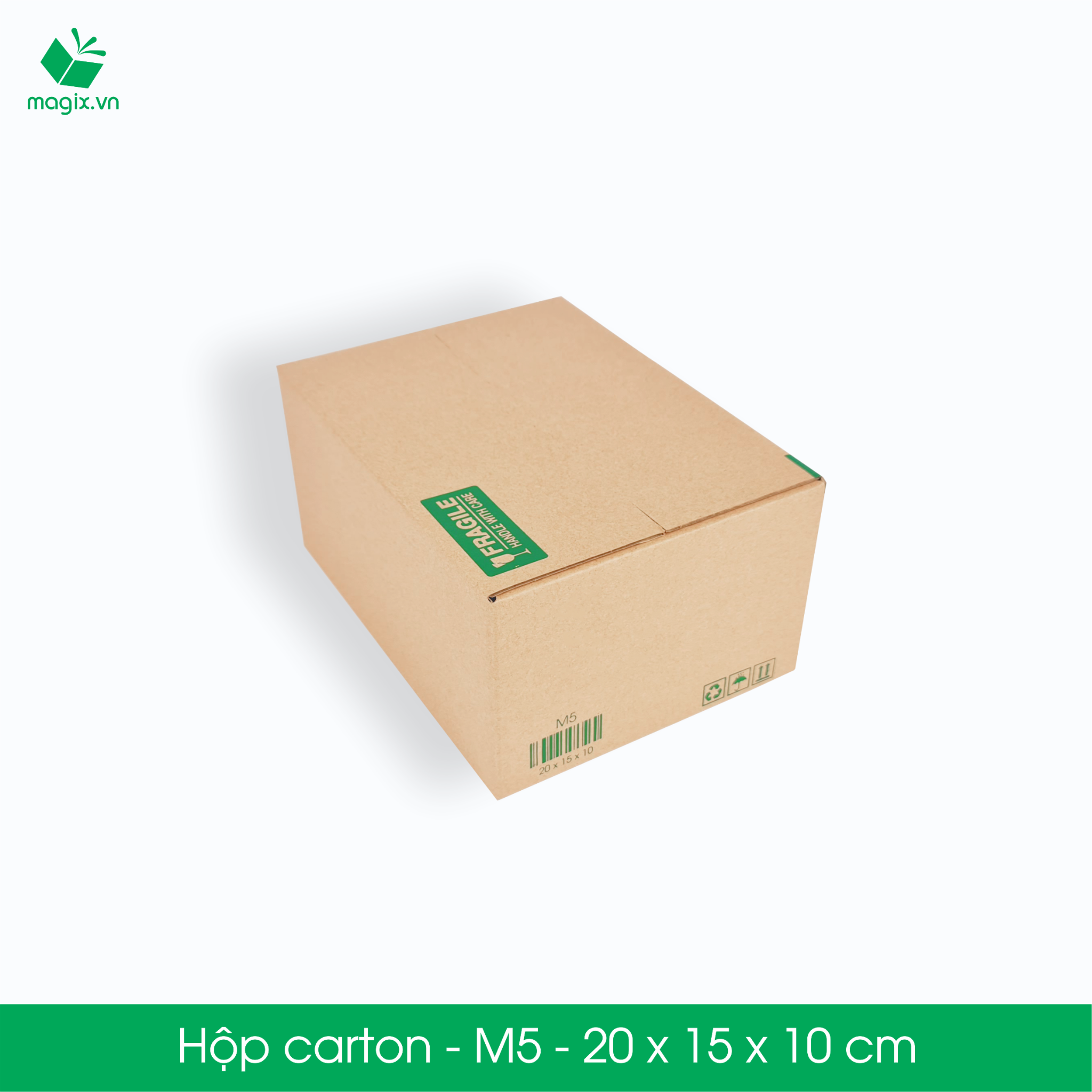 M5 - 20x15x10 cm - Thùng hộp carton