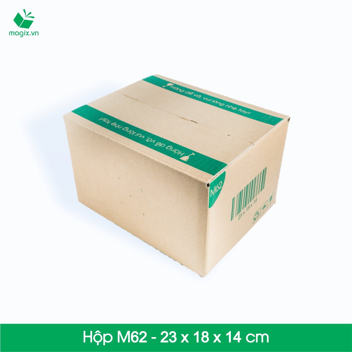 M62 - 23x18x14 cm - Thùng hộp carton