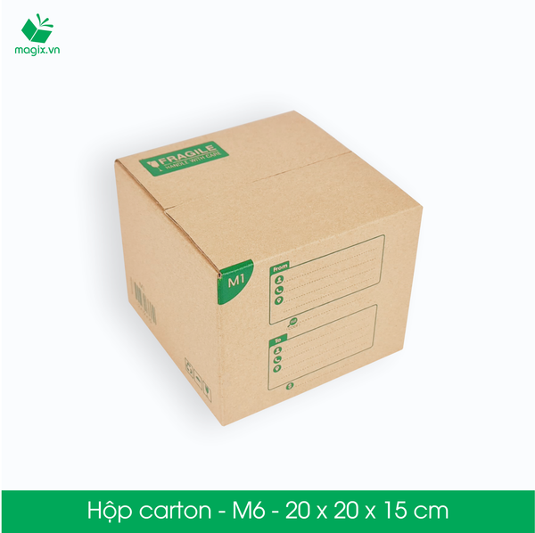 M6 - 20x20x15 cm - Thùng hộp carton