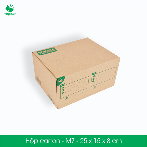 M7 - 25x15x8 cm - Thùng hộp carton