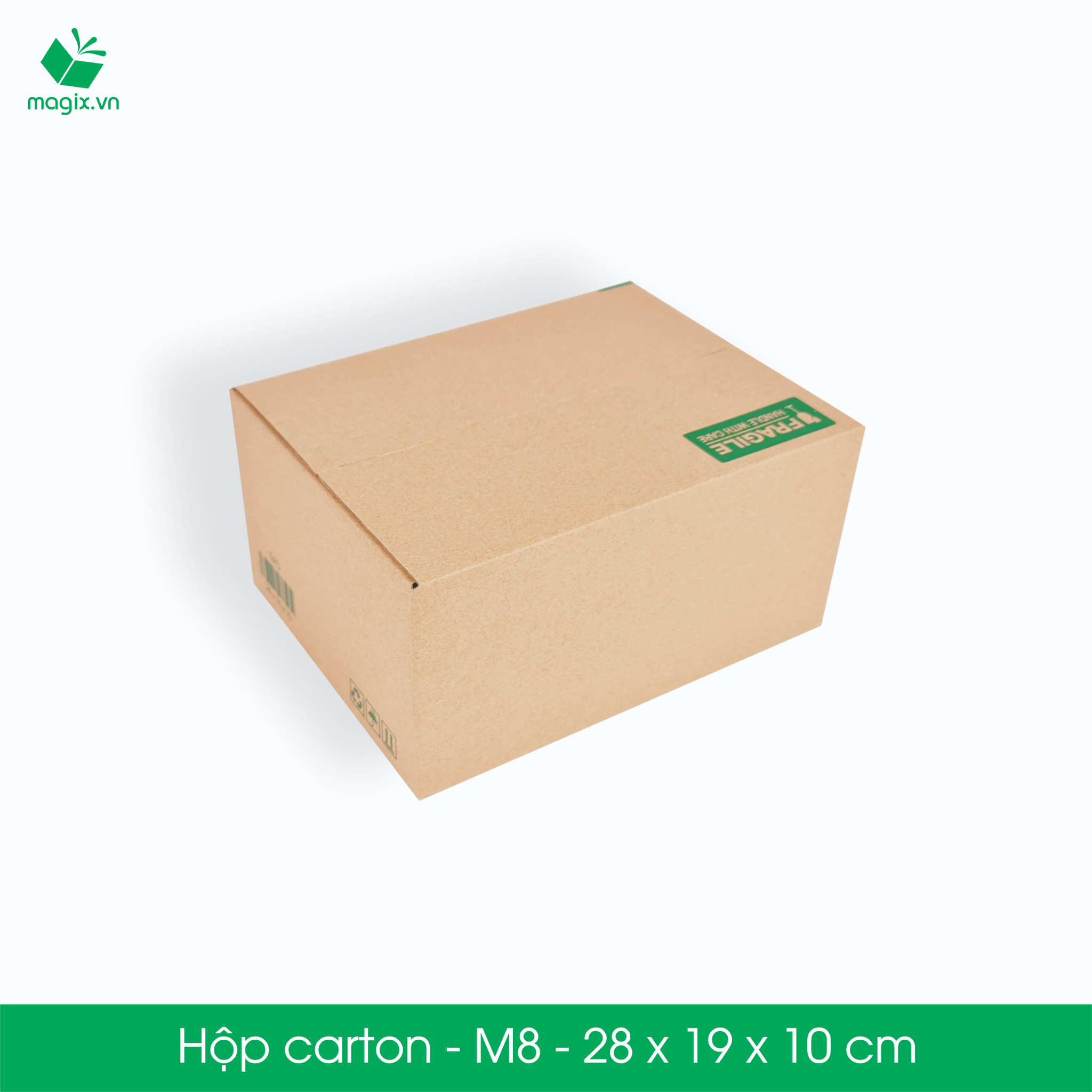 M8 - 28x19x10 cm - Thùng hộp carton