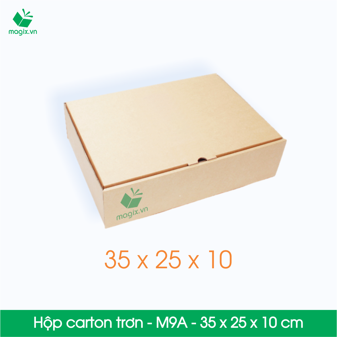 Hộp M9A - 35x25x10 cm - Thùng hộp carton trơn đóng hàng