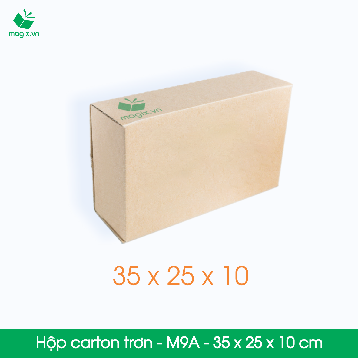 Hộp M9A - 35x25x10 cm - Thùng hộp carton trơn đóng hàng