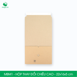  MBM1 - 22x16x5cm - HỘP CARTON THAY ĐỔI CHIỀU CAO 