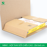  MBM1 - 22x16x5cm - HỘP CARTON THAY ĐỔI CHIỀU CAO 