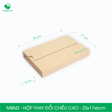  MBM2 - 25x17x6cm - HỘP CARTON THAY ĐỔI CHIỀU CAO 