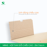  MBM2 - 25x17x6cm - HỘP CARTON THAY ĐỔI CHIỀU CAO 