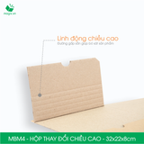  MBM4 - 32x22x8cm - HỘP CARTON THAY ĐỔI CHIỀU CAO 