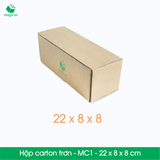  MC1 - 22x8x8 cm - Thùng hộp carton - Hộp cao trơn đóng hàng 