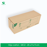  MC2 - 25x9x9 cm - Thùng hộp carton - Hộp cao 