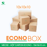 MEC02 - 10x10x10 cm - Hộp carton siêu tiết kiệm ECONO 