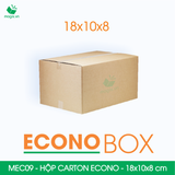  MEC09 - 18x10x8 cm - Hộp carton siêu tiết kiệm ECONO 