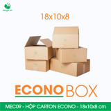  MEC09 - 18x10x8 cm - Hộp carton siêu tiết kiệm ECONO 