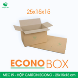  MEC19 - 25x15x15 cm - Hộp carton siêu tiết kiệm ECONO 