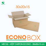  MEC26 - 30x20x15 cm - Hộp carton siêu tiết kiệm ECONO 