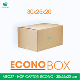  MEC27 - 30x25x20 cm - Hộp carton siêu tiết kiệm ECONO 