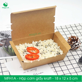  MFH1A - Hộp giấy đựng đồ ăn - 18x12x5 cm 