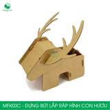  MFK03C - Đựng bút lắp ráp hình con hươu bằng giấy carton 