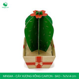  MFK04A - Cây xương rồng carton - Sao - 7x7x14 cm 