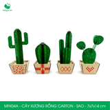  MFK04A - Cây xương rồng carton - Sao - 7x7x14 cm 