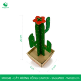  MFK04B - Cây xương rồng carton - Saguaro - 9x9x20 cm 