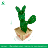  MFK04C - Cây xương rồng carton - Tai thỏ - 7x10x17 cm 