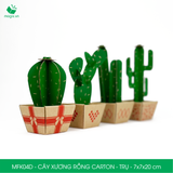  MFK04D - Cây xương rồng carton - Trụ - 7x7x18.5 cm 