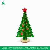  MFK05 - Cây thông Noel lắp ráp bằng carton - 14x14x25 cm 