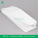  MFT1A - Túi bánh mì trắng - 24x10x4 cm 