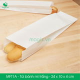  MFT1A - Túi bánh mì trắng - 24x10x4 cm 