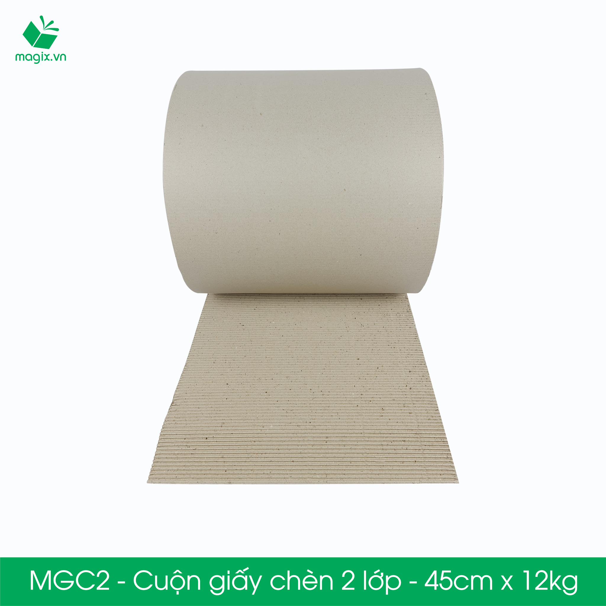 MGC2 - Cuộn giấy chèn 2 lớp - Sóng B - 45cm x 68m