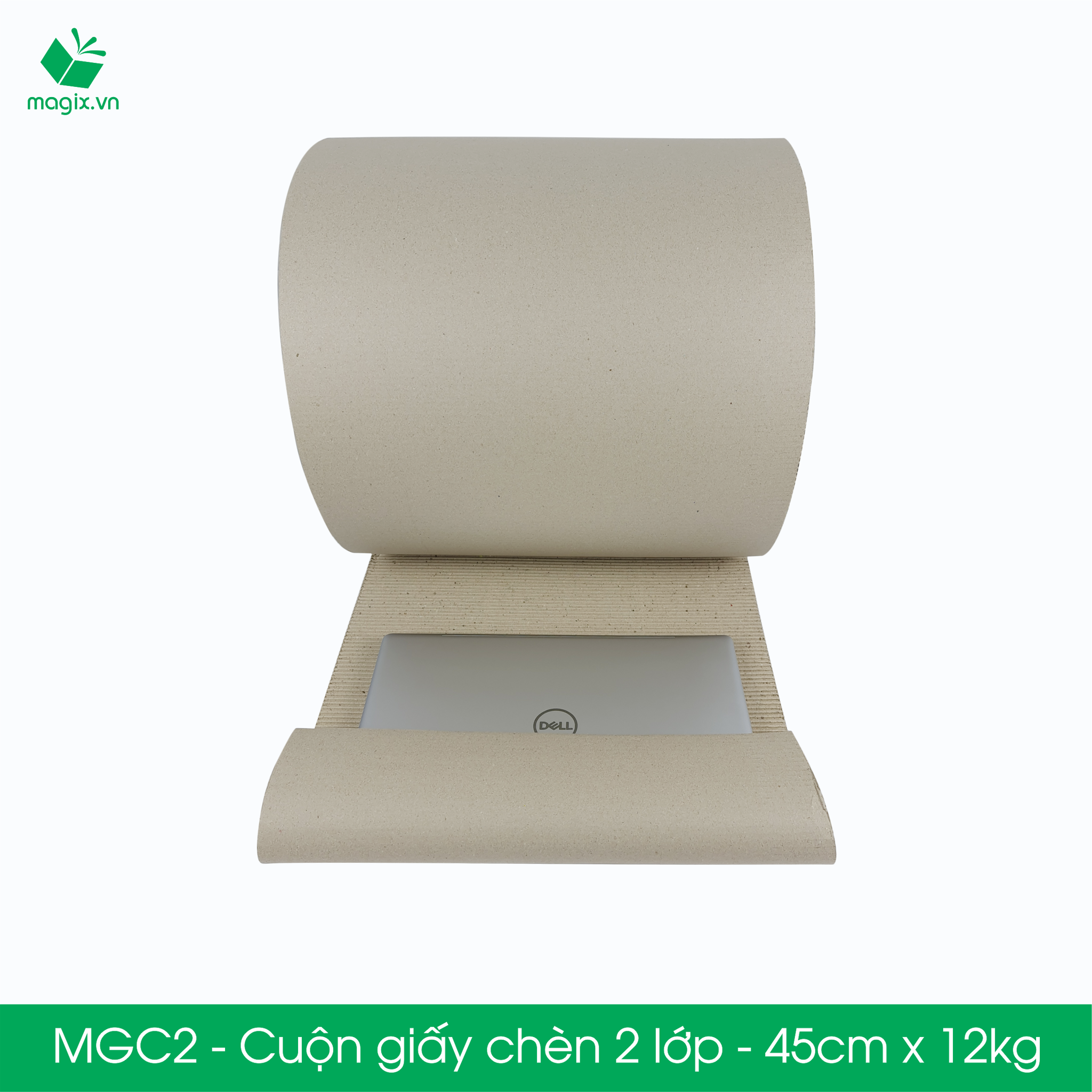 MGC2 - Cuộn giấy chèn 2 lớp - Sóng B - 45cm x 68m