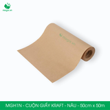  MGH1N - 0.5x50m - CUỘN GIẤY KRAFT GÓI HÀNG MÀU NÂU 